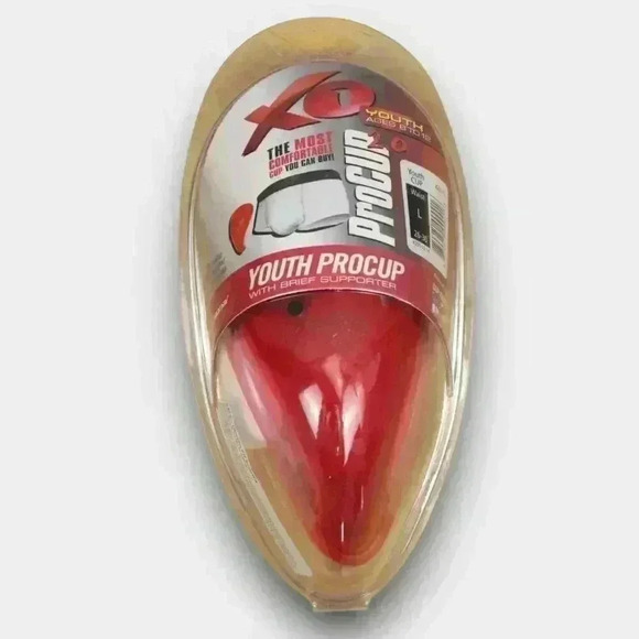 NEW! XO Youth Procup 2.0‎ Large Waist 26-30 Ages 8 to 12 red - Picture 1 of 4